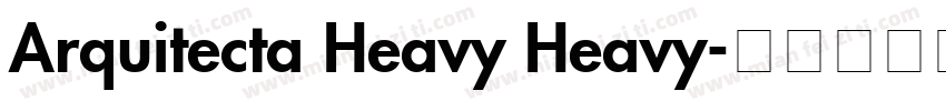 Arquitecta Heavy Heavy字体转换